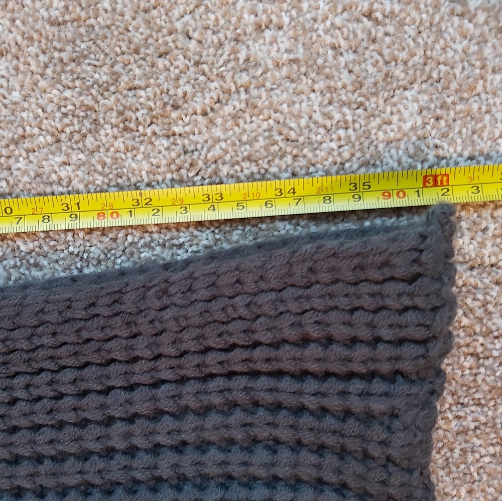 Grey Knit Infinity Scarf - Picture 4 of 4